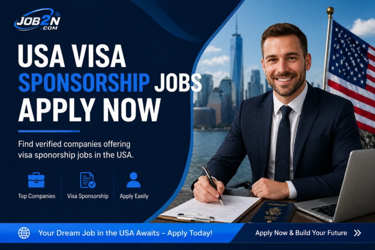 USA Visa Sponsorship Jobs Apply Now